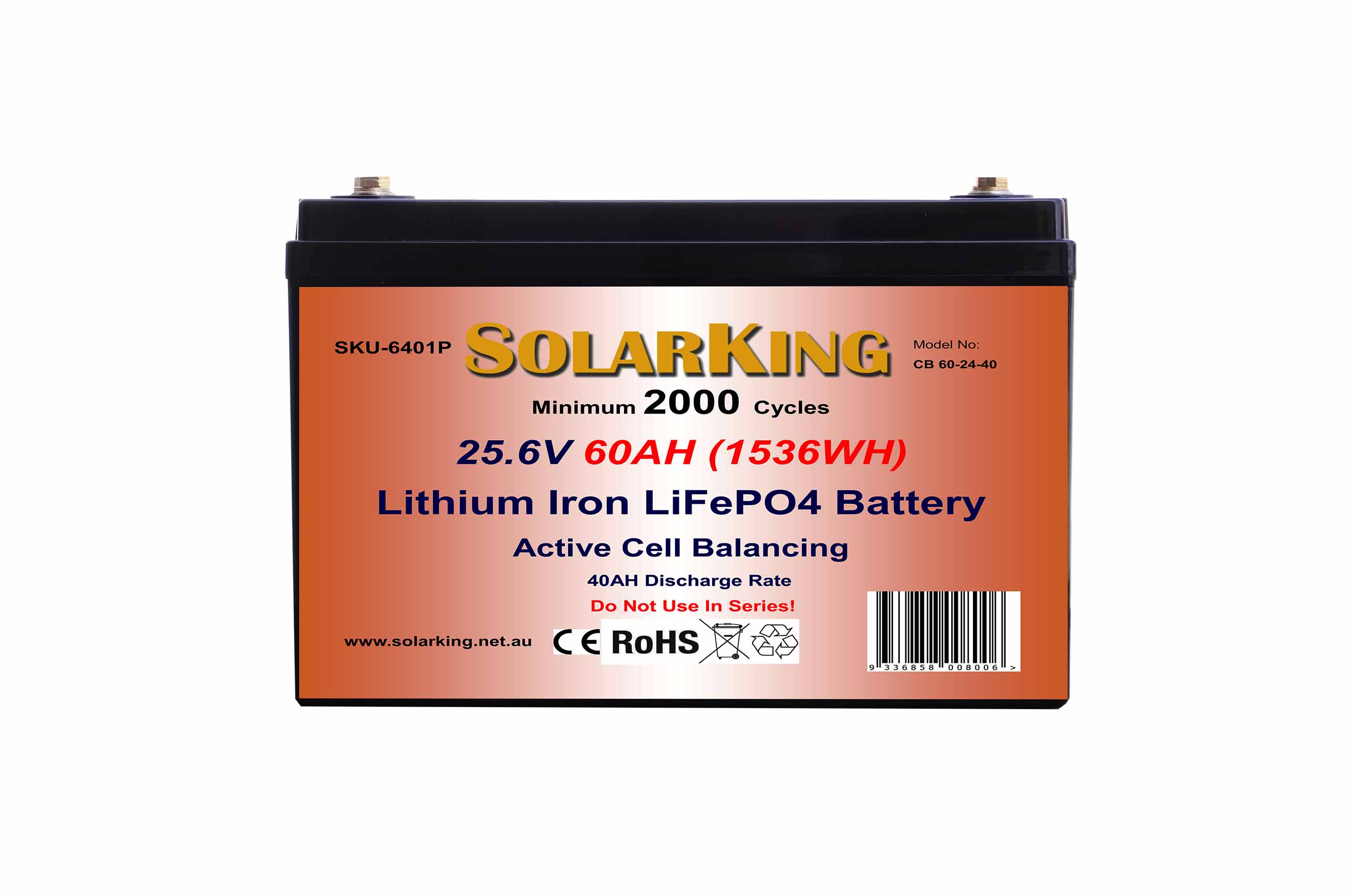 60AH SolarKing Lithium Battery CB-60-24-40